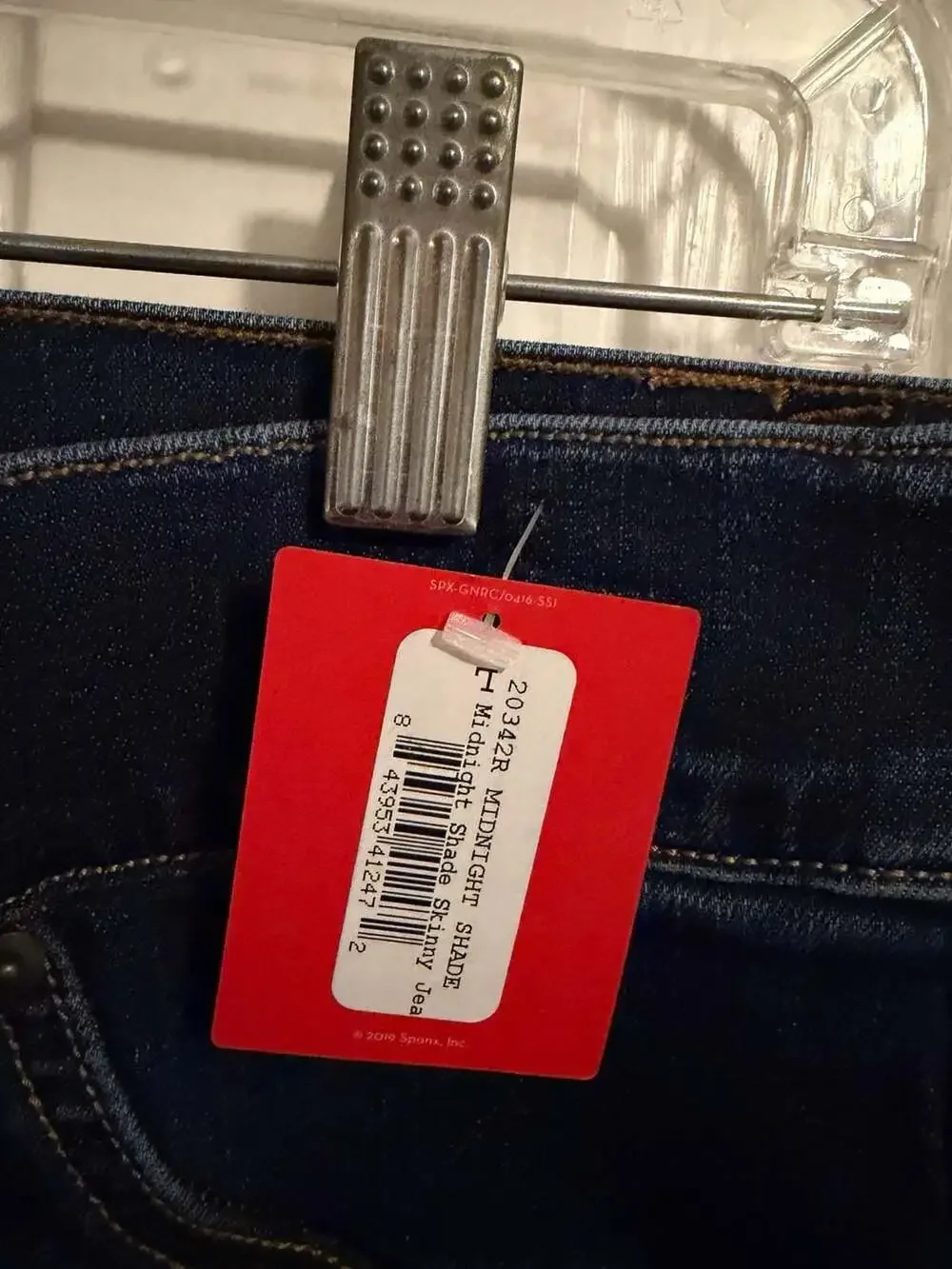 SPANX Women's Midnight Shade Ankle Skinny Jeans Large